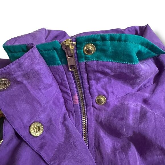 Vintage Bocoo Silk Tracksuit Hot Air Balloon Print Jacket Pants Set Size Small - Picture 5 of 15